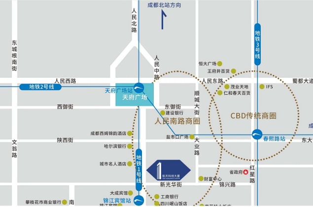 成都支社周辺マップ